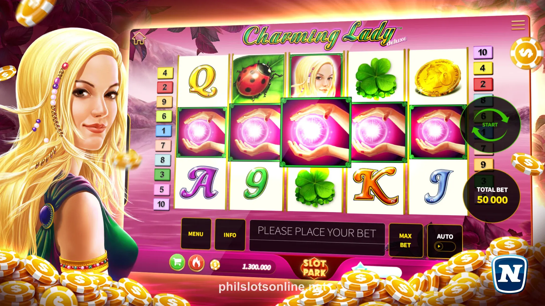 Philslot App Main Screen